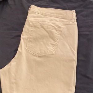 Just USA white crop jeans